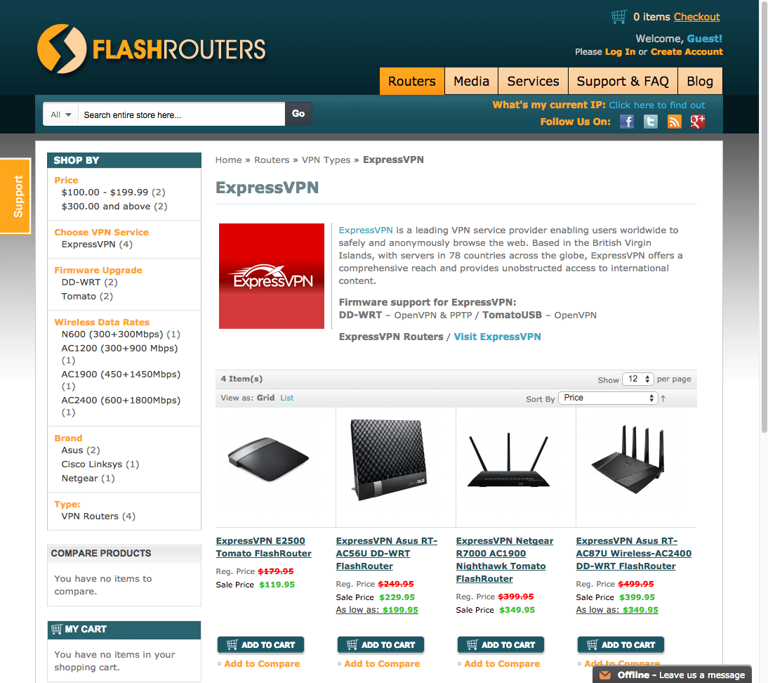 order an expressvpn flashrouter from flashrouters.com