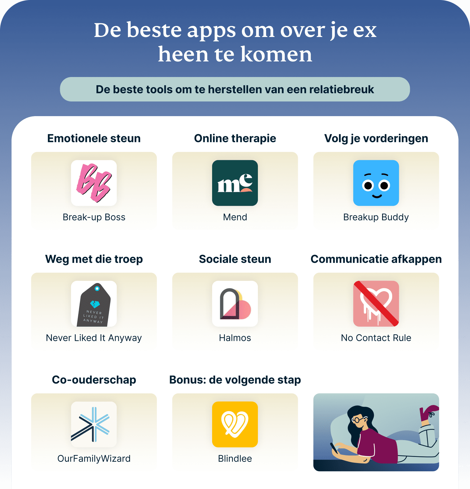 De beste apps om te herstellen van een relatiebreuk