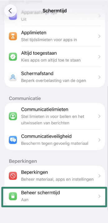 iPhone Settings screen with “Family” option highlighted under Apple ID.