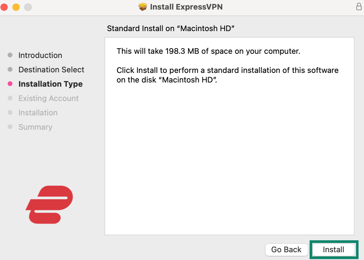 Installing ExpressVPN on macOS