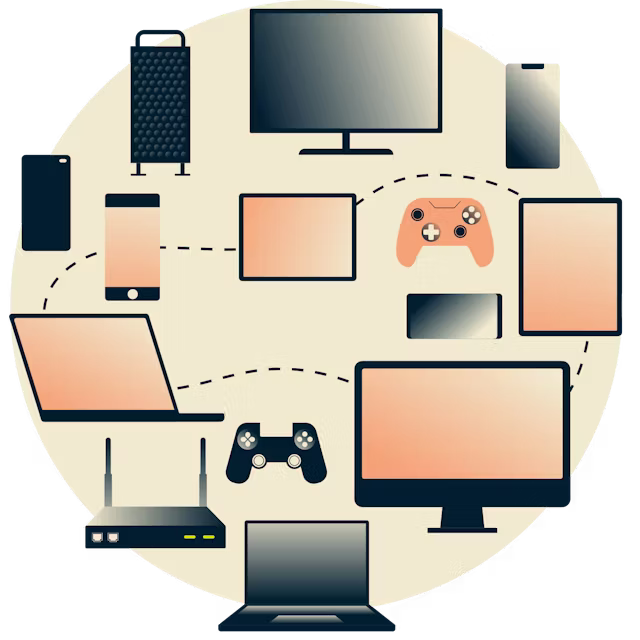 Cinq appareils utilisant ExpressVPN à la fois.