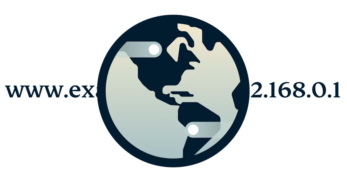 Circular DNS logo showing a URL translated into an IP address