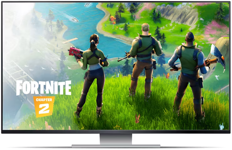 Geforce now screen with Fortnite