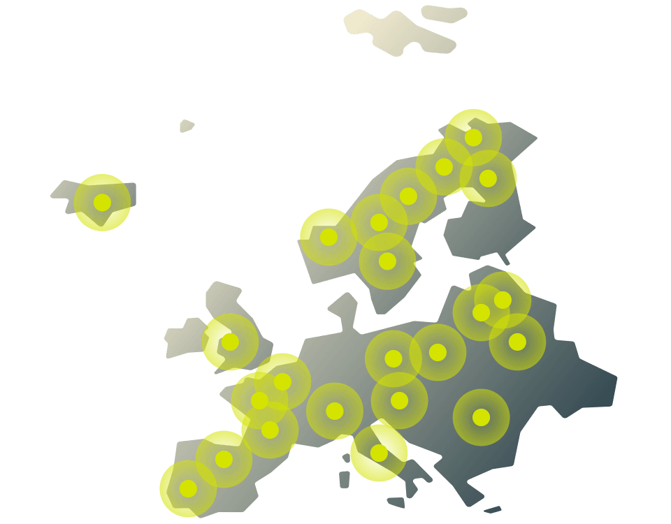 ExpressVPNの巨大なグローバルネットワークを利用して、何十もの欧州のサーバーロケーションに接続。