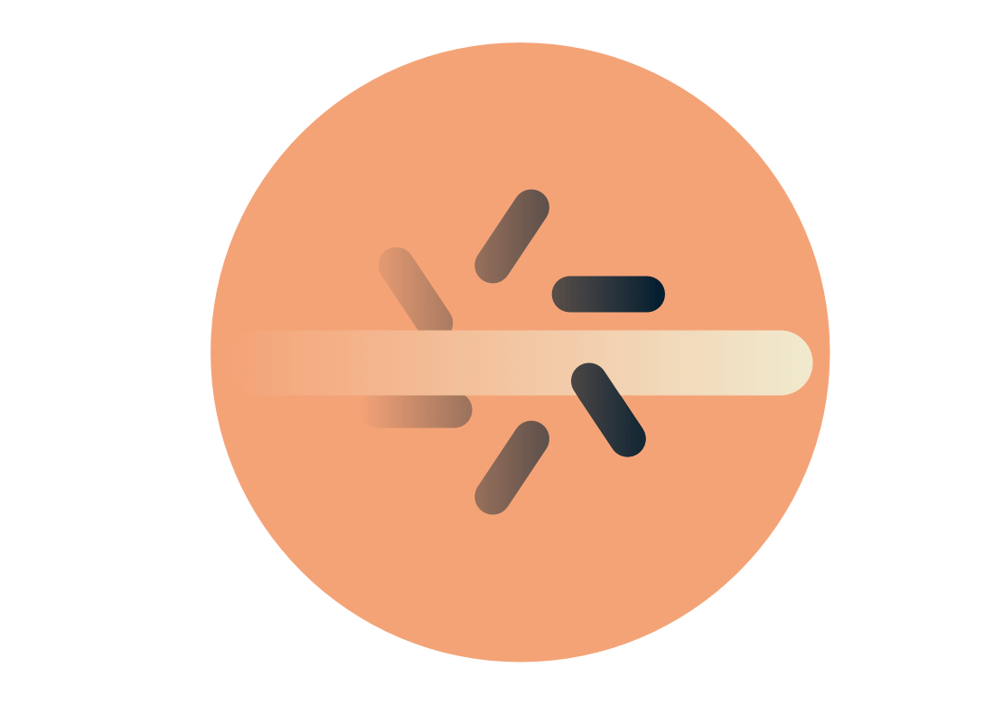 Hızlı video oynatma butonu ve hız göstergesi.