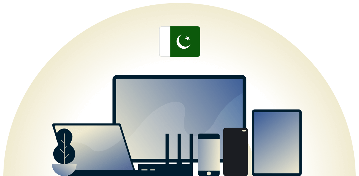 Pakistan VPN beschermt een verscheidenheid aan apparaten.