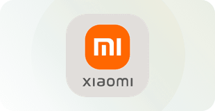 Xiaomi logo on clear background